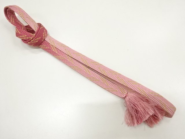 JAPANESE KIMONO / HAND-TIED OBIJIME